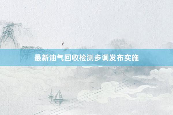 最新油气回收检测步调发布实施